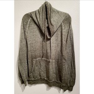 PLANET GOLD Olive Green Cowl Neck Sweatshirt XL
